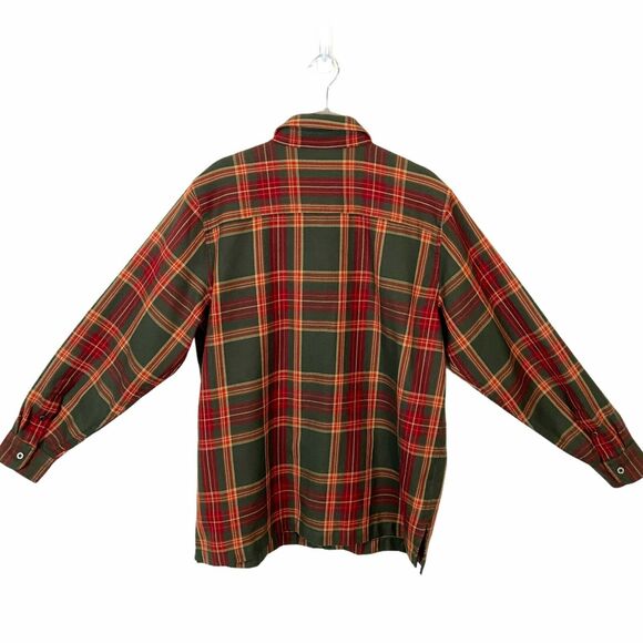 Lauren Ralph Lauren Jacket Plaid Vintage Men's Green Red Tan Full Zip size S - Picture 2 of 12